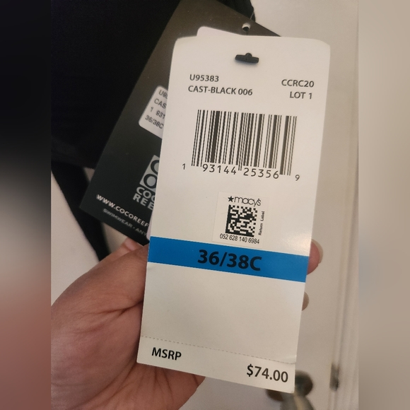 Black Swim Top 36/38C - Picture 3 of 5